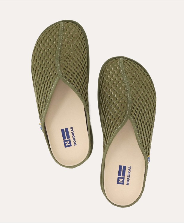 Nordikas ZAPATILLAS DE CASA HOMBRE OVALO KAKI