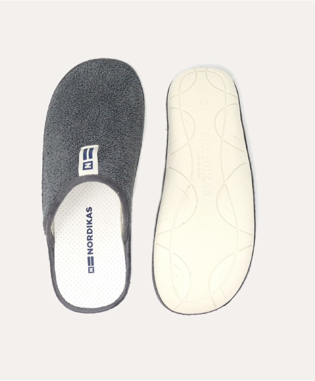 Nordikas ZAPATILLAS DE CASA HOMBRE RIZO GRIS