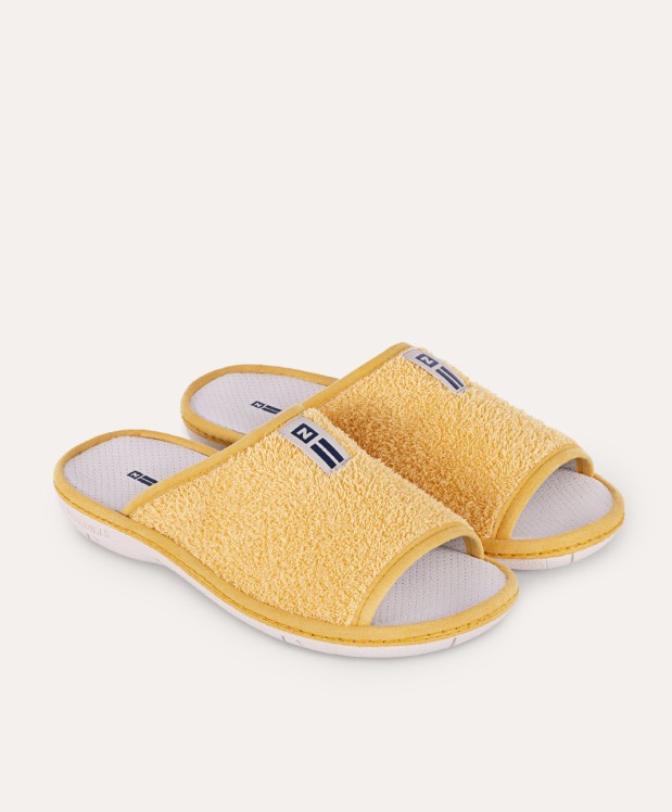 nordikas ZAPATILLAS DE CASA HOMBRE RIZO MOSTAZA