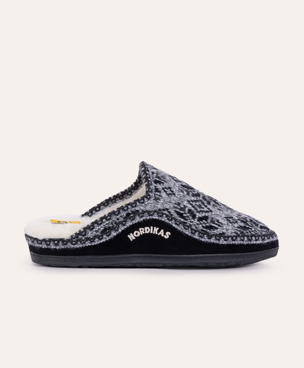 Nordikas ZAPATILLAS DE CASA HOMBRE SNOW NEGRO