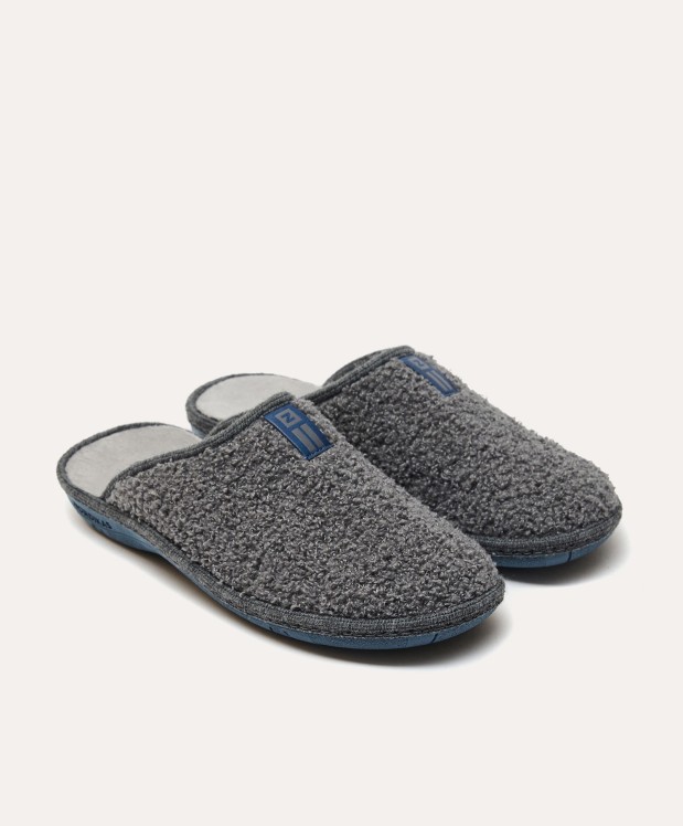 Nordikas ZAPATILLAS DE CASA HOMBRE TEDDY GRIS