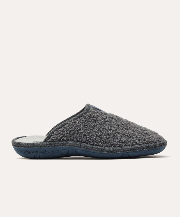 nordikas ZAPATILLAS DE CASA HOMBRE TEDDY GRIS