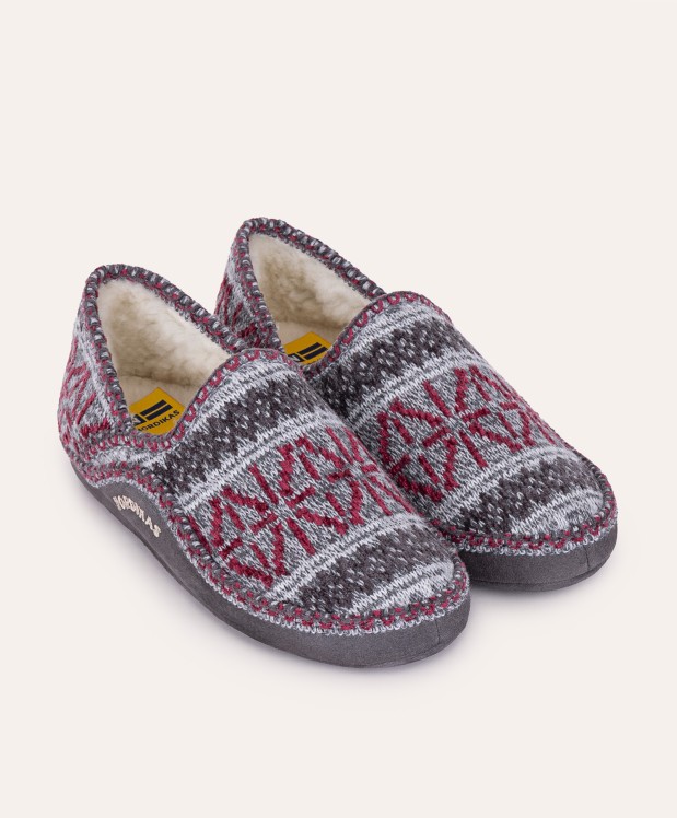 nordikas ZAPATILLAS DE CASA HOMBRE TEIDE GRIS