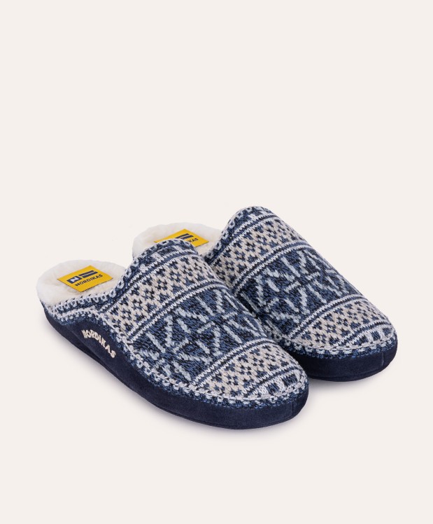 nordikas ZAPATILLAS DE CASA HOMBRE TEIDE MARINO