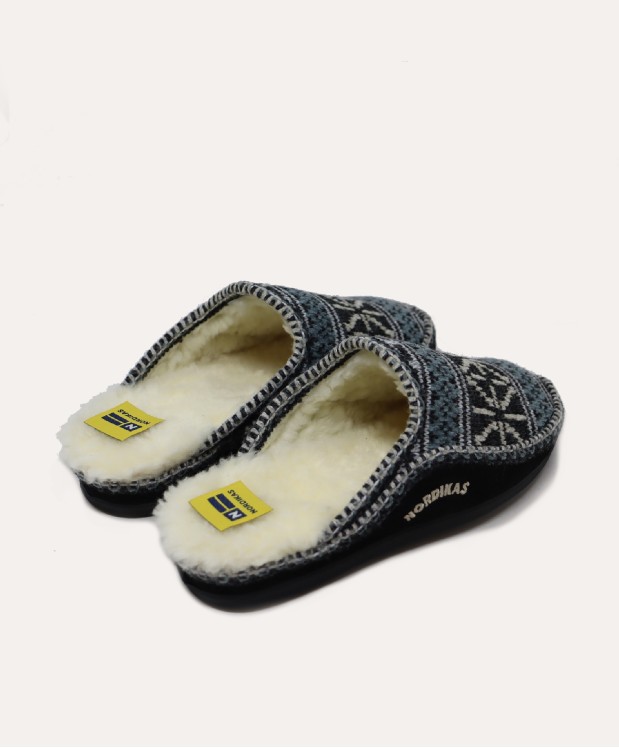 Nordikas ZAPATILLAS DE CASA HOMBRE TEIDE NEGRO