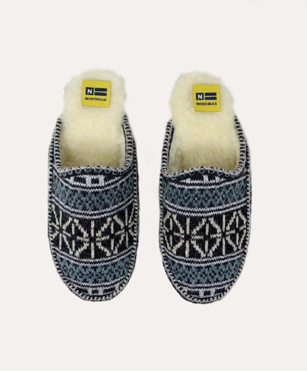Nordikas ZAPATILLAS DE CASA HOMBRE TEIDE NEGRO