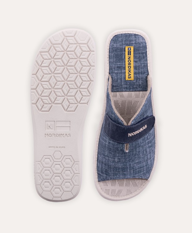 Nordikas ZAPATILLAS DE CASA HOMBRE TEJANO AZUL