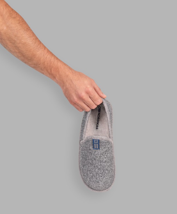 Nordikas ZAPATILLAS DE CASA HOMBRE TIROL GRIS