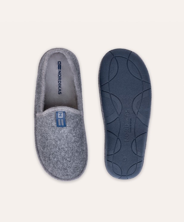 Nordikas ZAPATILLAS DE CASA HOMBRE TIROL GRIS