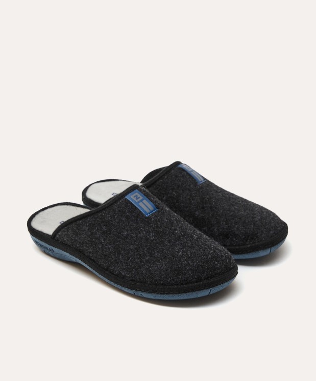 Nordikas ZAPATILLAS DE CASA HOMBRE TIROL NEGRO