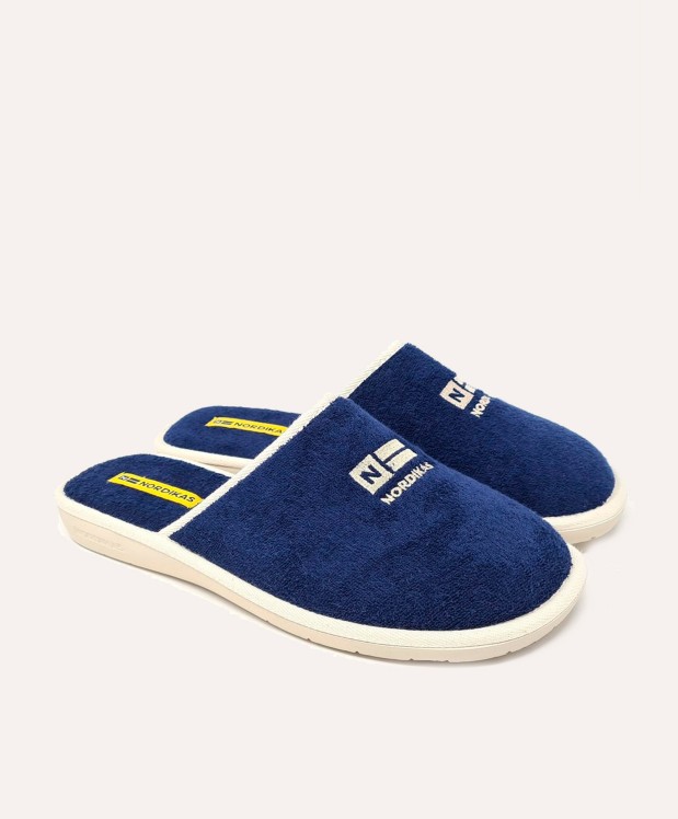 Nordikas ZAPATILLAS DE CASA HOMBRE TOALLA MARINO
