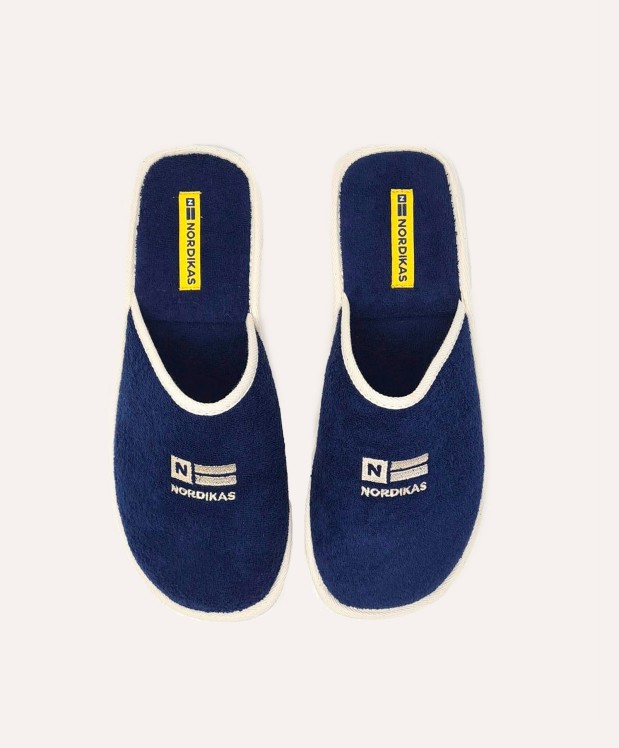 Nordikas ZAPATILLAS DE CASA HOMBRE TOALLA MARINO