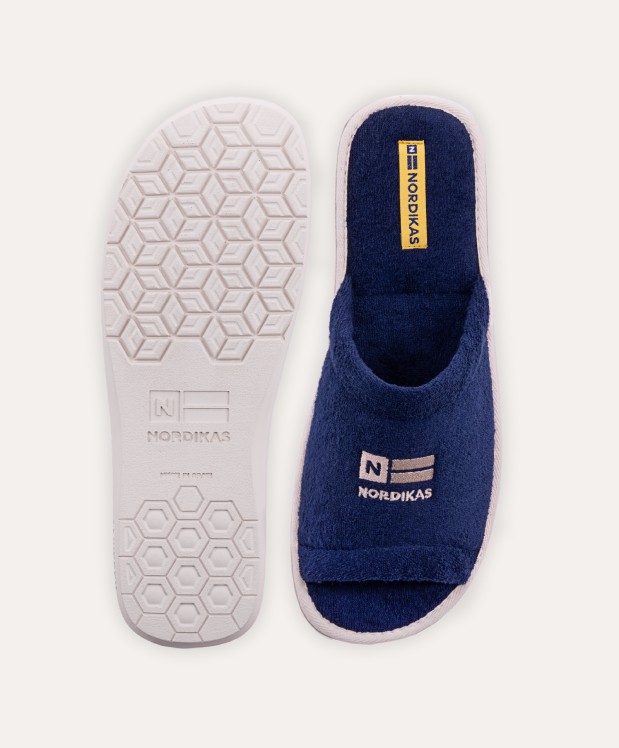 Nordikas ZAPATILLAS DE CASA HOMBRE TOALLA MARINO