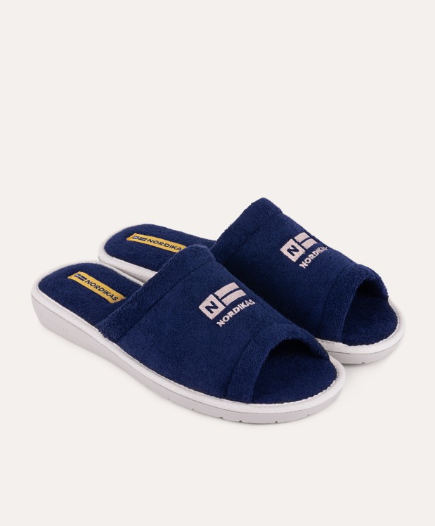 nordikas ZAPATILLAS DE CASA HOMBRE TOALLA MARINO