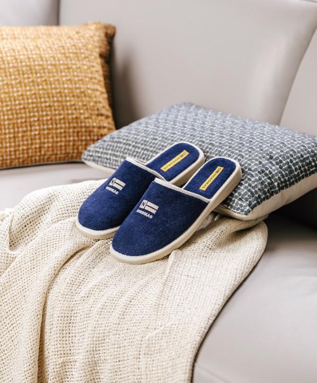 nordikas ZAPATILLAS DE CASA HOMBRE TOALLA MARINO