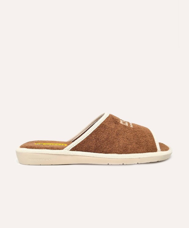 Nordikas ZAPATILLAS DE CASA HOMBRE TOALLA MARRON