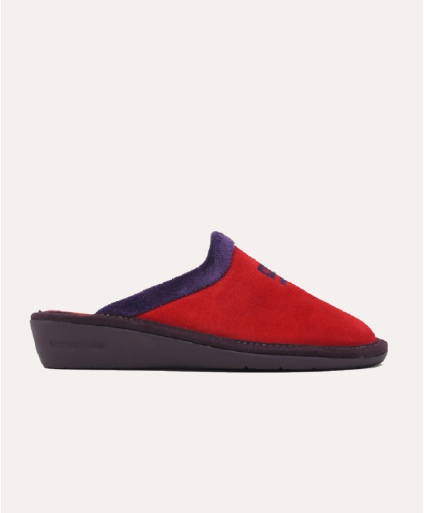 Nordikas ZAPATILLAS DE CASA MUJER AFELPADO CEREZA