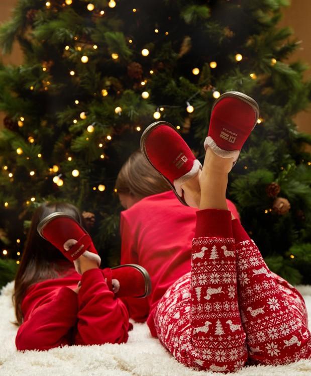 Nordikas ZAPATILLAS DE CASA MUJER AFELPADO CEREZA