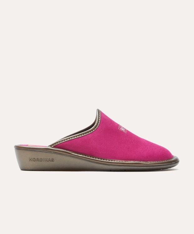 Nordikas ZAPATILLAS DE CASA MUJER AFELPADO FRESA