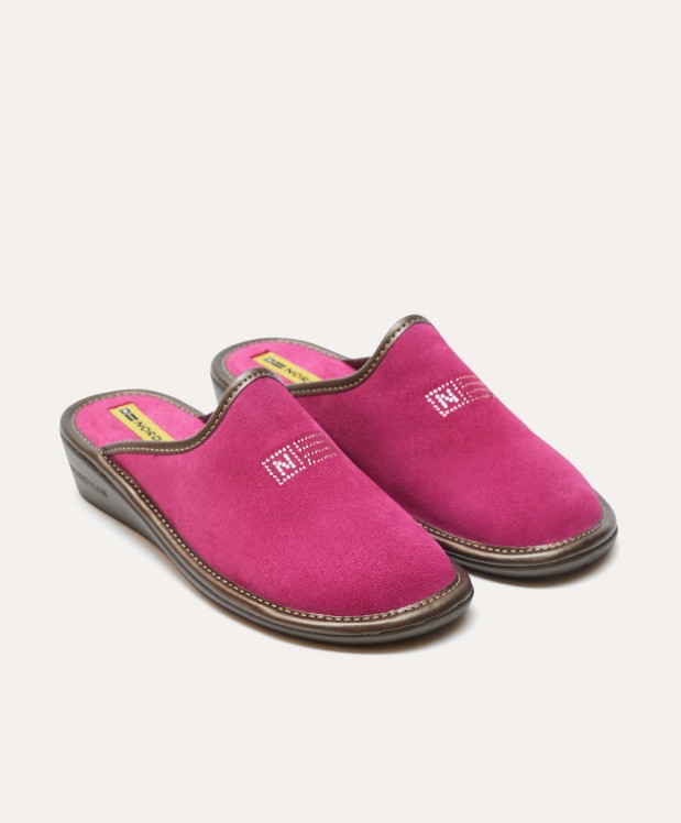 nordikas ZAPATILLAS DE CASA MUJER AFELPADO FRESA