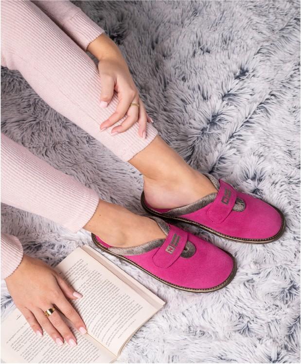 Nordikas ZAPATILLAS DE CASA MUJER AFELPADO FRESA