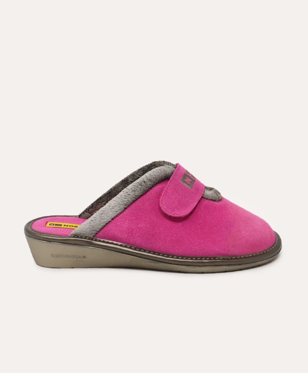 nordikas ZAPATILLAS DE CASA MUJER AFELPADO FRESA