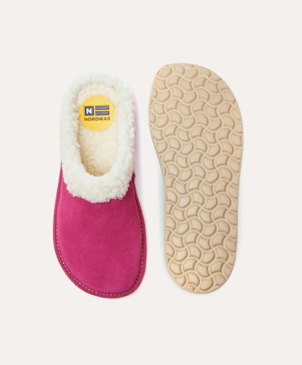 nordikas ZAPATILLAS DE CASA MUJER AFELPADO FRESA