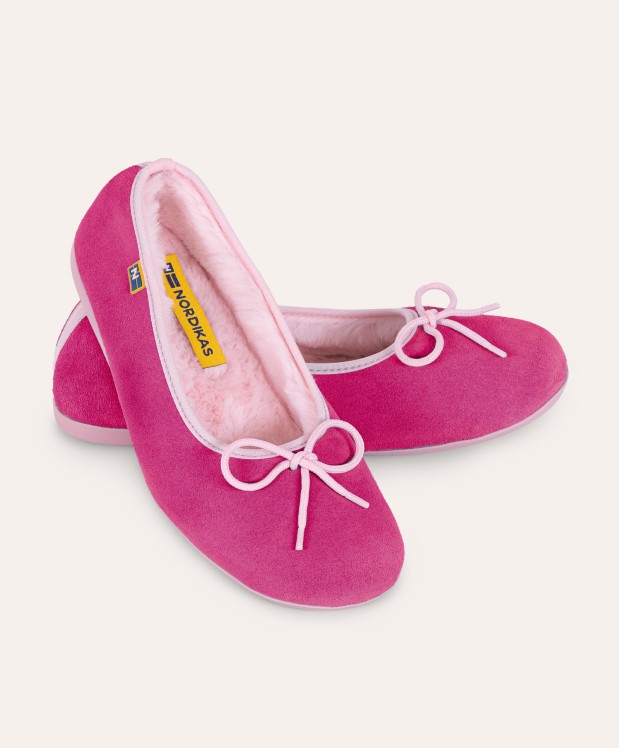 Nordikas ZAPATILLAS DE CASA MUJER AFELPADO FRESA