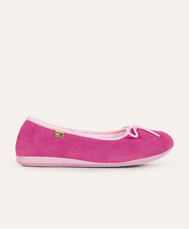 nordikas ZAPATILLAS DE CASA MUJER AFELPADO FRESA