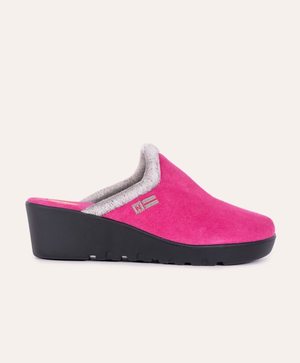 Nordikas ZAPATILLAS DE CASA MUJER AFELPADO FRESA