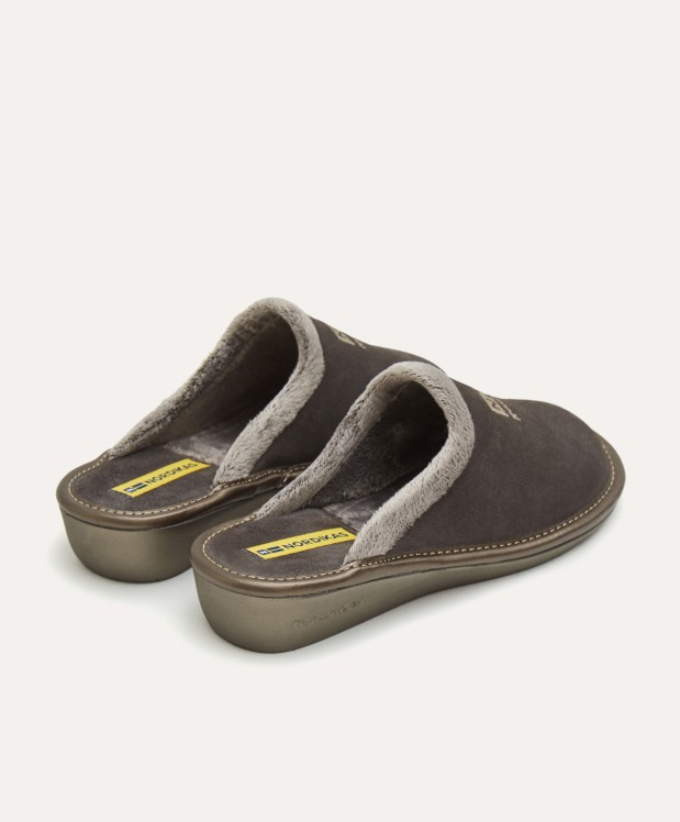 Nordikas ZAPATILLAS DE CASA MUJER AFELPADO GRIS