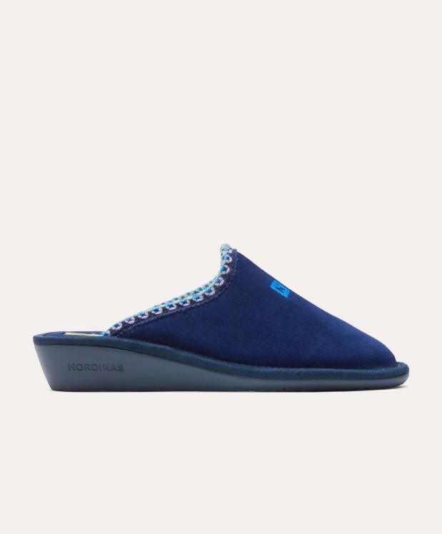 Nordikas ZAPATILLAS DE CASA MUJER AFELPADO INDICO