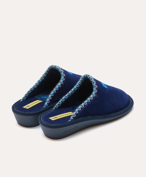 Nordikas ZAPATILLAS DE CASA MUJER AFELPADO INDICO