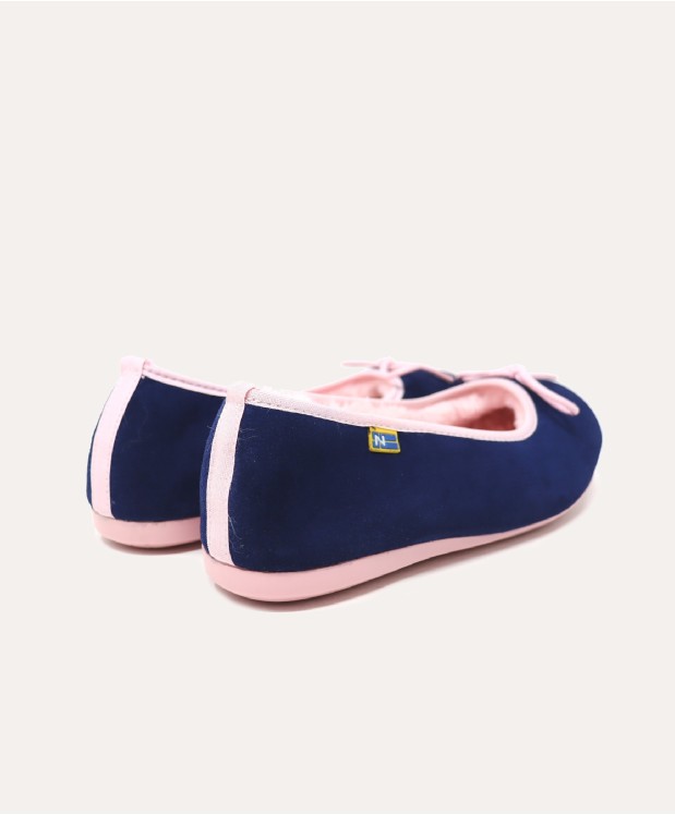 Nordikas ZAPATILLAS DE CASA MUJER AFELPADO INDICO