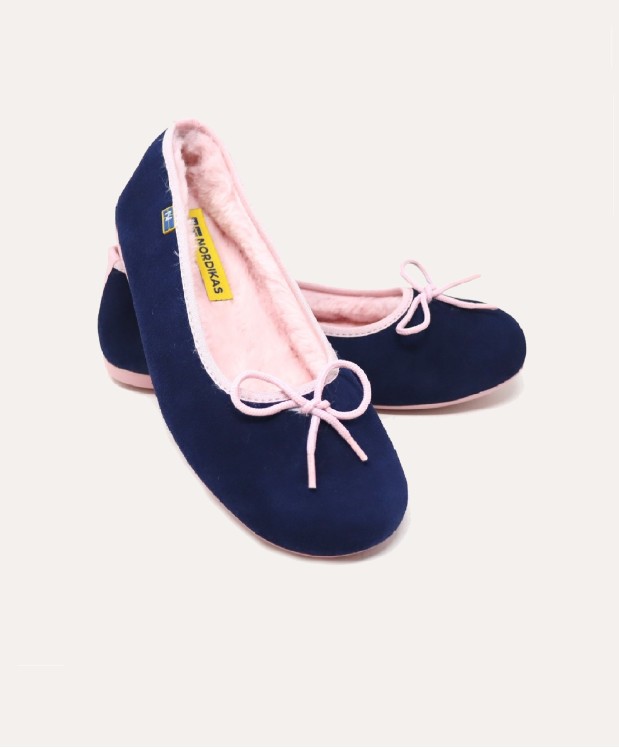 nordikas ZAPATILLAS DE CASA MUJER AFELPADO INDICO