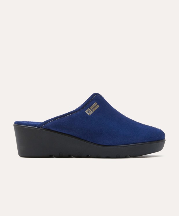 Nordikas ZAPATILLAS DE CASA MUJER AFELPADO INDICO