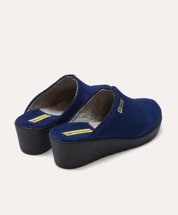 Nordikas ZAPATILLAS DE CASA MUJER AFELPADO INDICO
