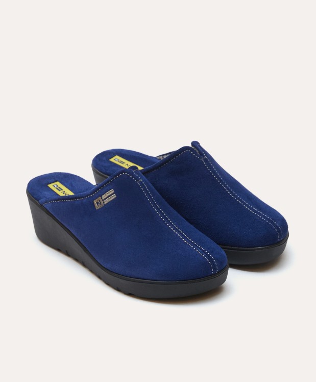 nordikas ZAPATILLAS DE CASA MUJER AFELPADO INDICO