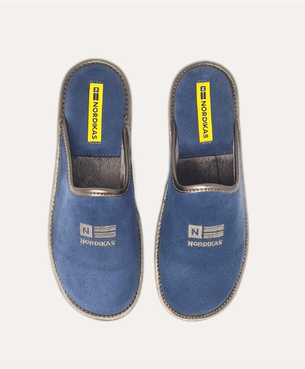 Nordikas ZAPATILLAS DE CASA MUJER AFELPADO JEANS