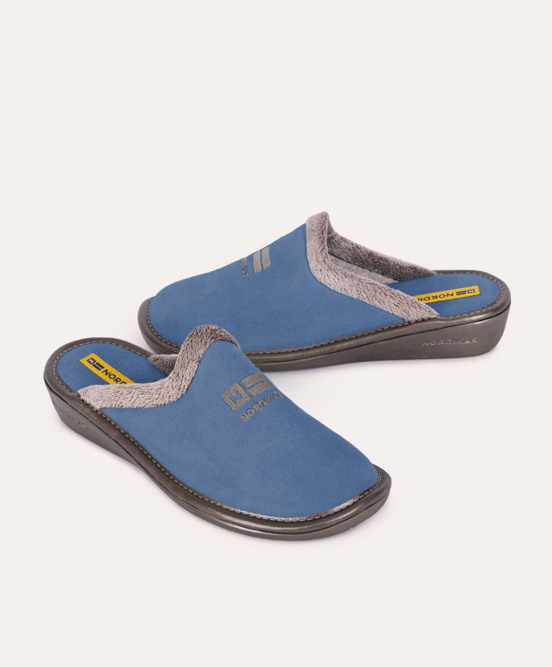 Nordikas ZAPATILLAS DE CASA MUJER AFELPADO JEANS