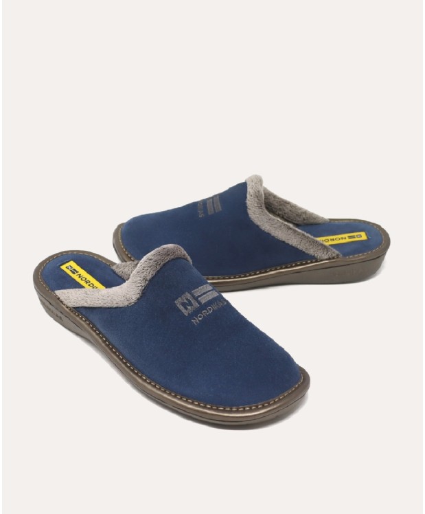 nordikas ZAPATILLAS DE CASA MUJER AFELPADO JEANS