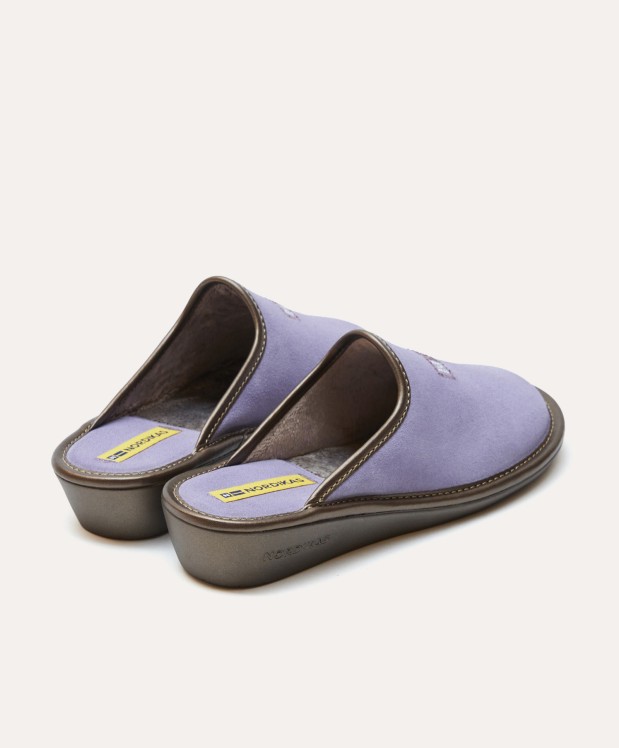 Nordikas ZAPATILLAS DE CASA MUJER AFELPADO LILA