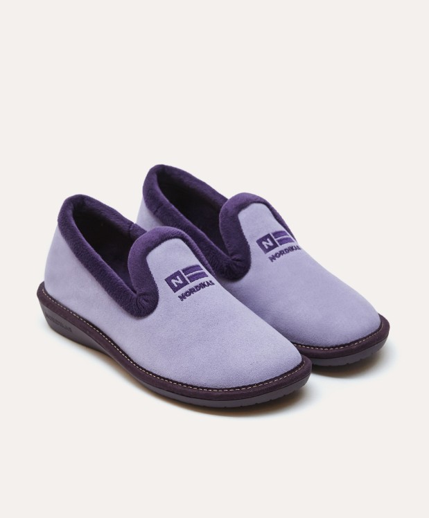 Nordikas ZAPATILLAS DE CASA MUJER AFELPADO LILA