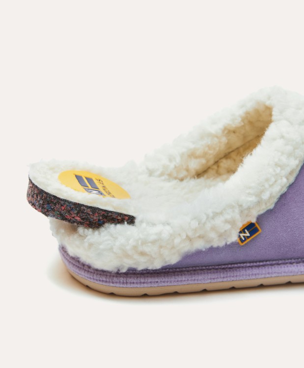 Nordikas ZAPATILLAS DE CASA MUJER AFELPADO LILA