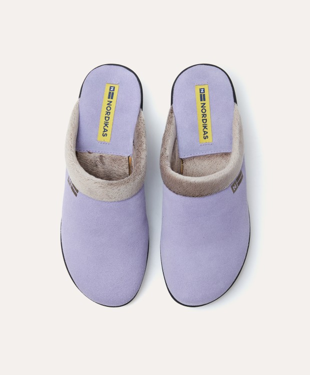 Nordikas ZAPATILLAS DE CASA MUJER AFELPADO LILA