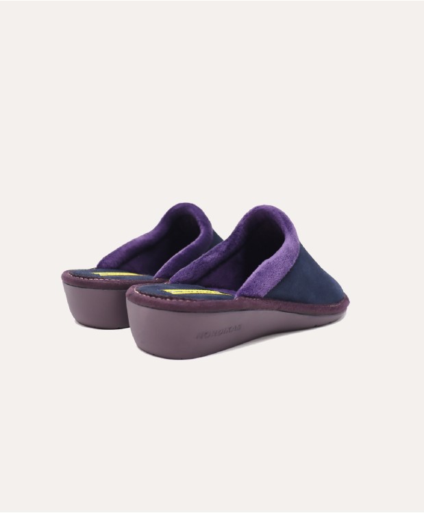 Nordikas ZAPATILLAS DE CASA MUJER AFELPADO MARINO
