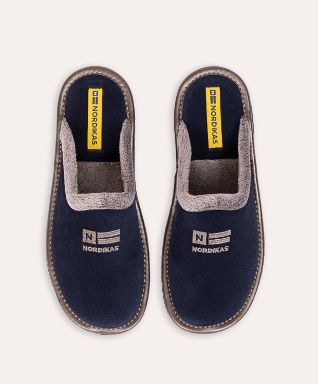 Nordikas ZAPATILLAS DE CASA MUJER AFELPADO MARINO