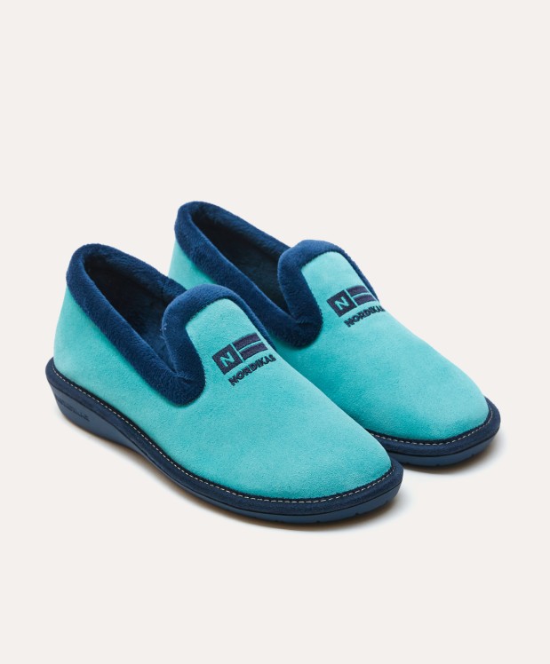 nordikas ZAPATILLAS DE CASA MUJER AFELPADO MENTA