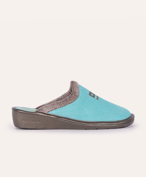 Nordikas ZAPATILLAS DE CASA MUJER AFELPADO MENTA