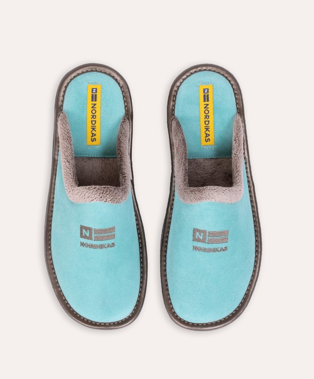 Nordikas ZAPATILLAS DE CASA MUJER AFELPADO MENTA
